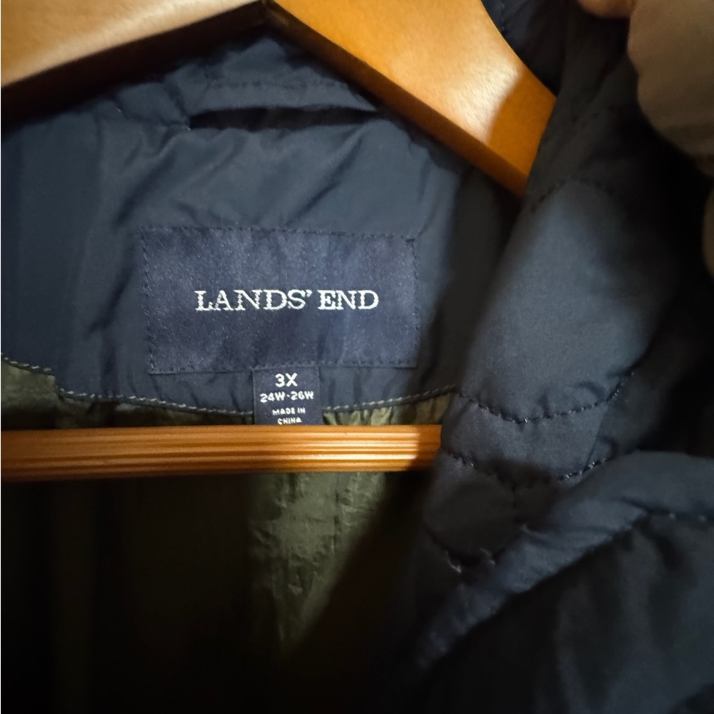 Lands End Permaloft Quilted Jacket-3X - Picture 4 of 5